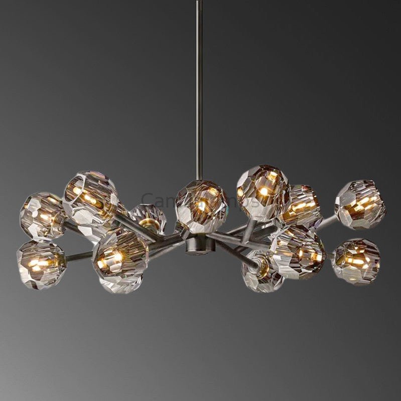 Bille Crystal Round Chandelier For Living Room - Camilalamps - CAM1352