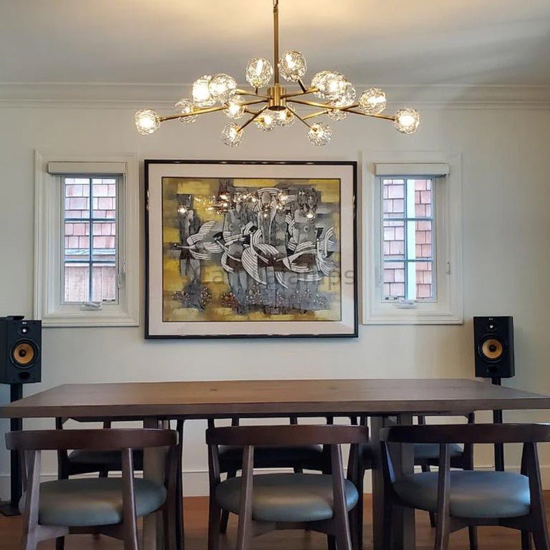 Bille Crystal Round Chandelier For Living Room - Camilalamps - CAM1343