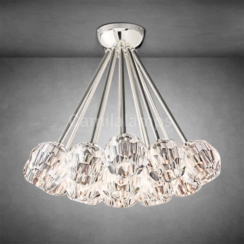 Bille De Crystal Ball Flush Mount 24" - Camilalamps - CA - 1116