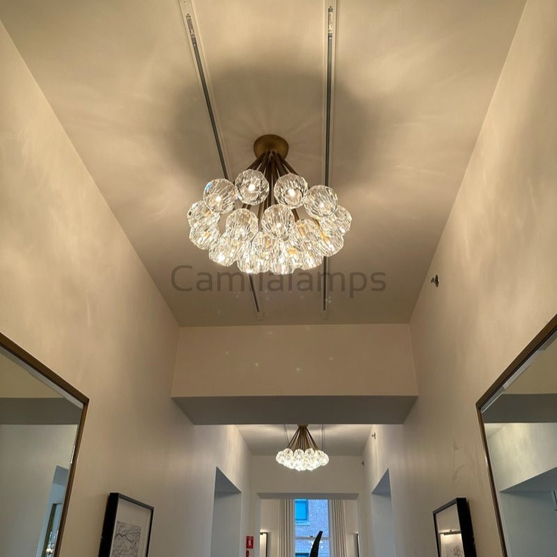 Bille De Crystal Ball Flush Mount 24" - Camilalamps - CA - 1116