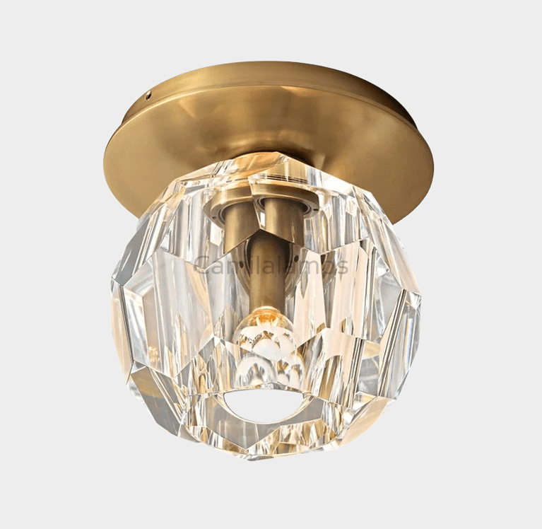 Bille De Crystal Ball Petite Wall Sconce - Camilalamps - BL - 1