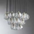 Bille De Crystal Cluster Round Chandelier 14''19''24''30''40