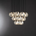 Bille De Crystal Cluster Round Chandelier 14''19''24''30''40