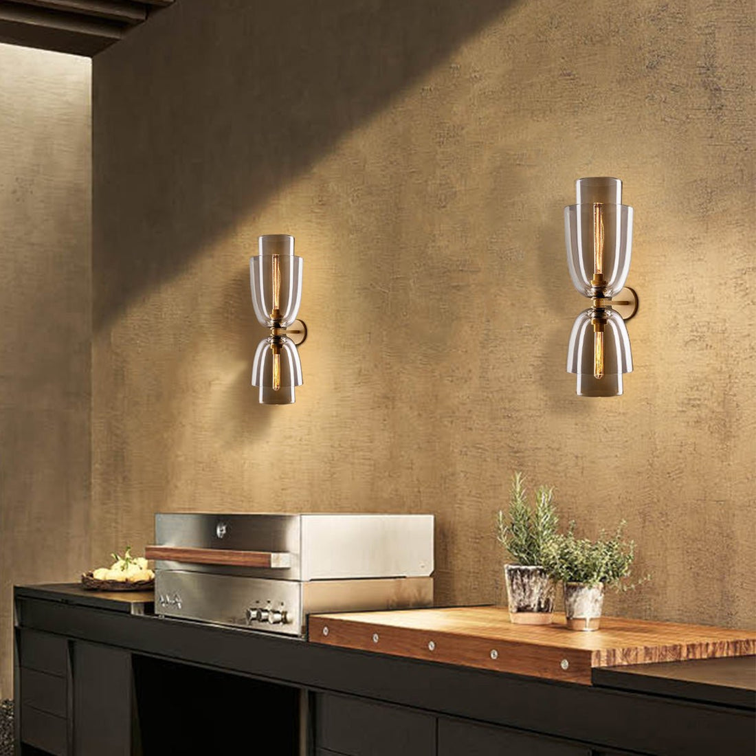 Blum Glass Cloche Grand Sconce - Camilalamps - CA - CH6039