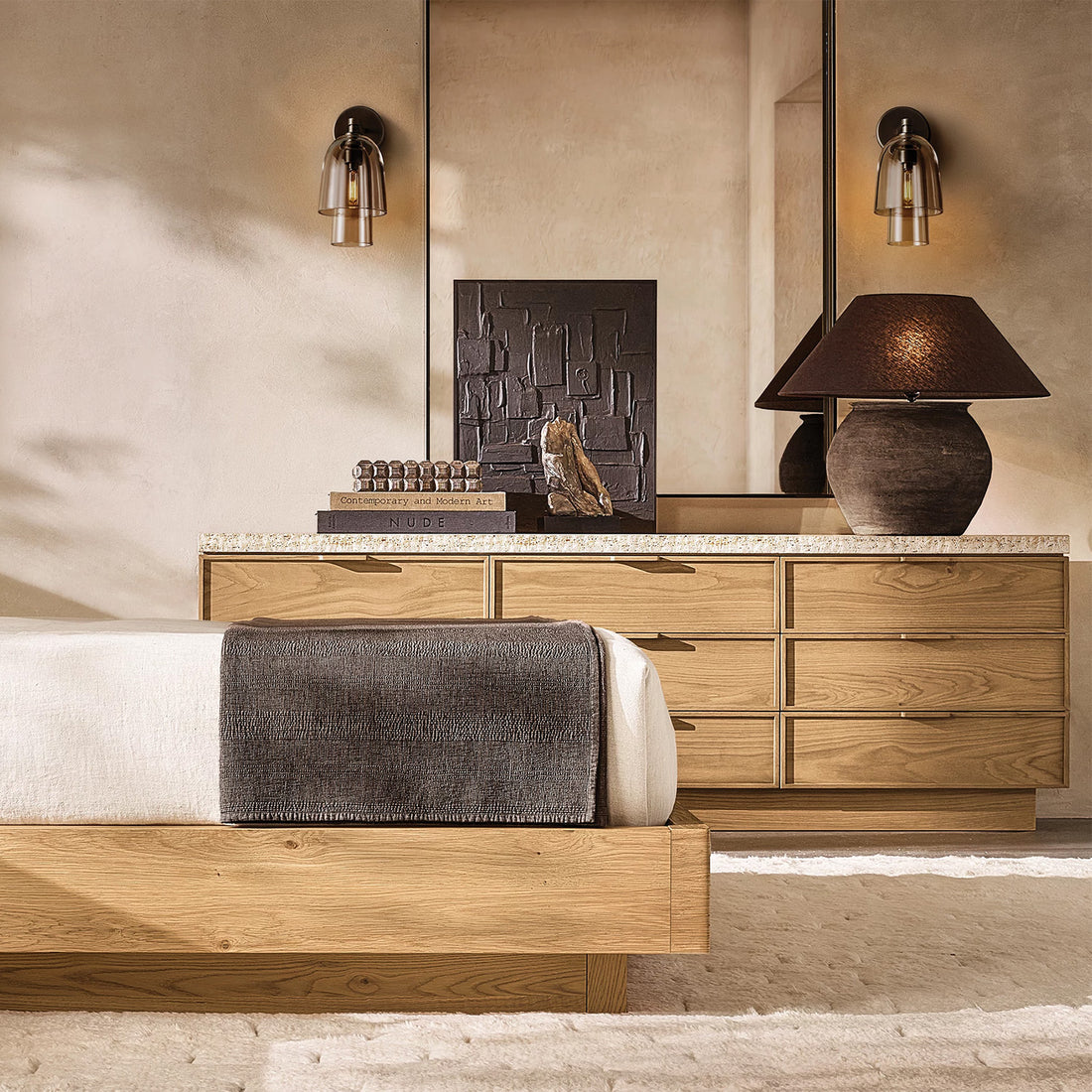 Blum Glass Flute Wall Sconce - Camilalamps - CAARHWS - 256903