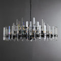 Bonington Prism Crystal Round & Linear Chandelier - Camilalamps - CAM1485