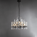 Bonington Prism Crystal Round & Linear Chandelier - Camilalamps - CAM1486