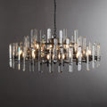 Bonington Prism Crystal Round & Linear Chandelier - Camilalamps - CAM1487