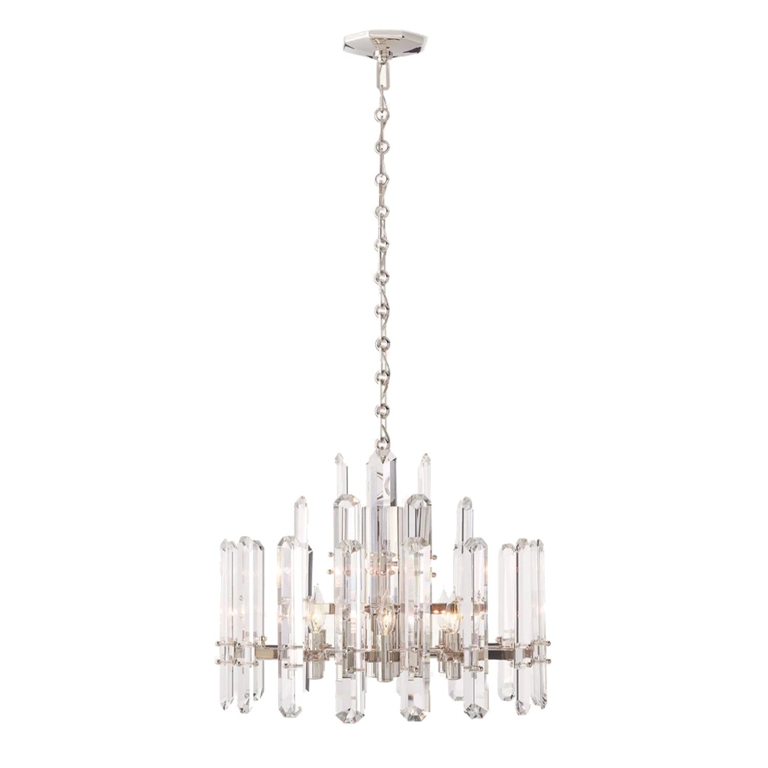 Bonington Prism Crystal Round & Linear Chandelier - Camilalamps - CAM1490