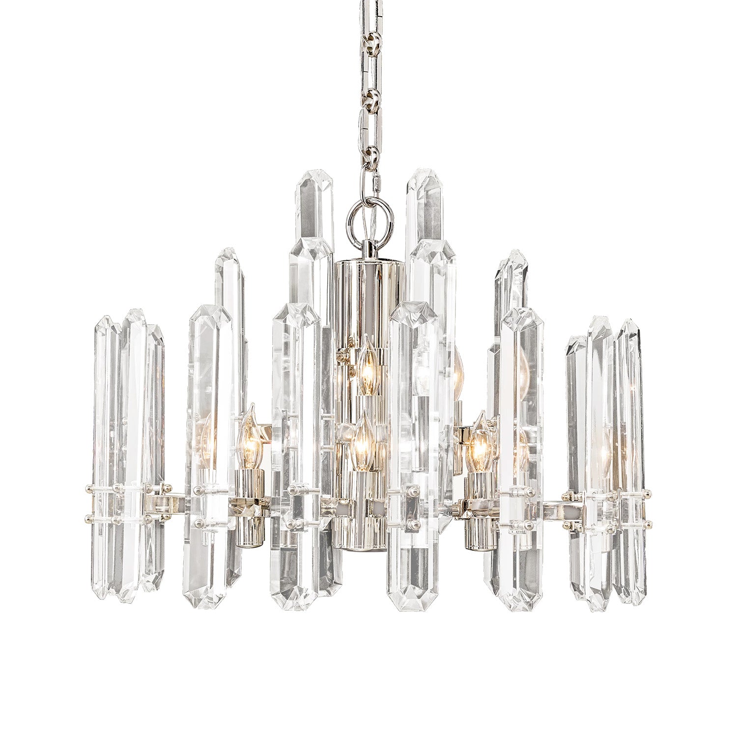 Bonington Prism Crystal Round & Linear Chandelier - Camilalamps - CAM1491