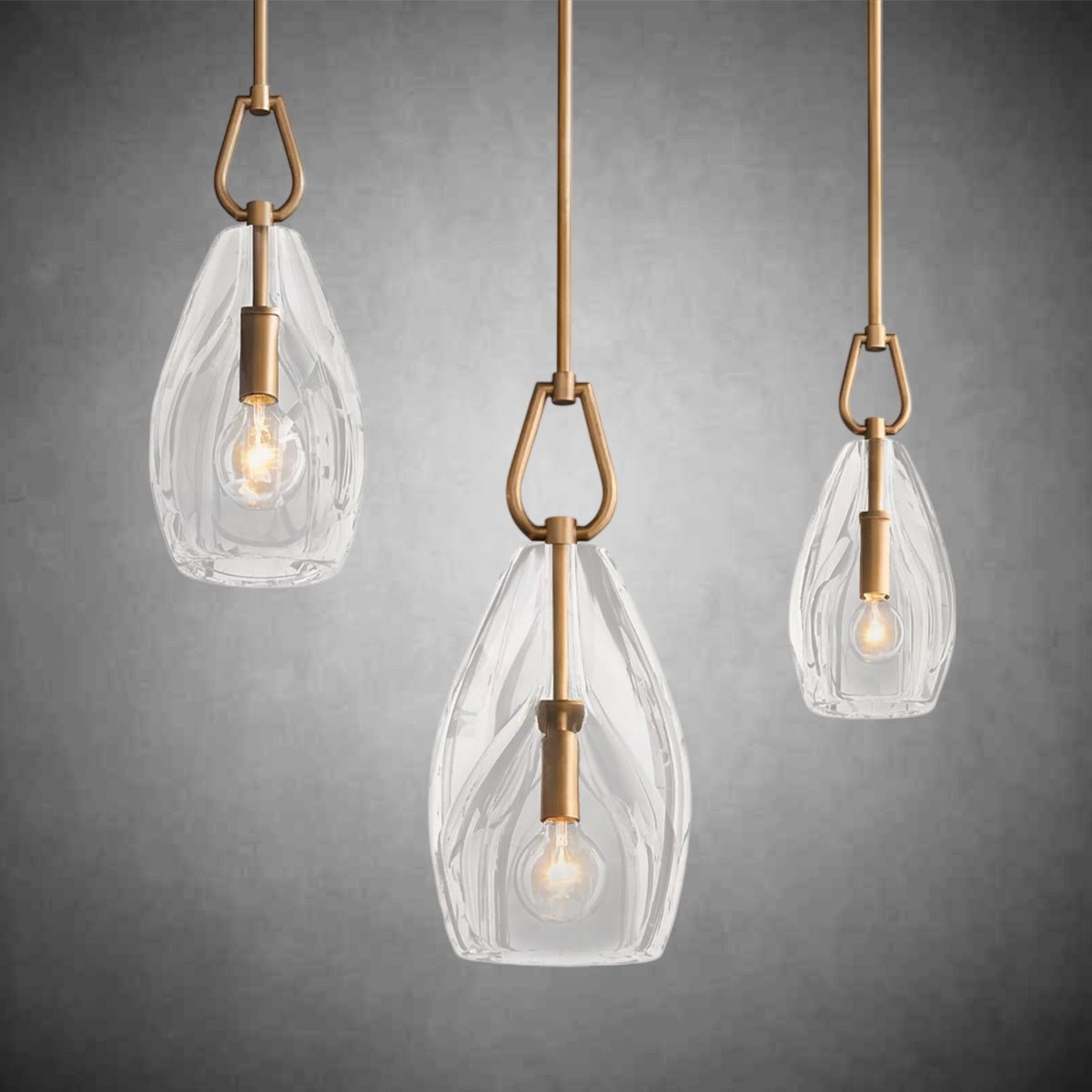 Botanyst Flute Crystal Pendant 6''8''9'' - Camilalamps - CA - ml - Botanist - 2503