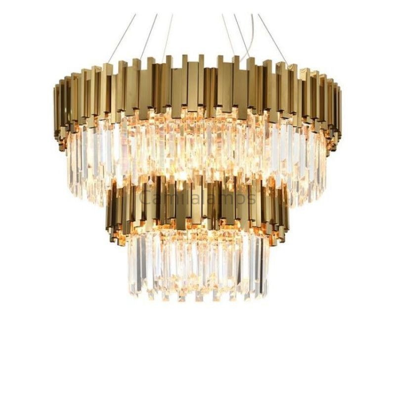 Bourbons Antoine Crystal Round Chandelier - Camilalamps - BaCRC2-111
