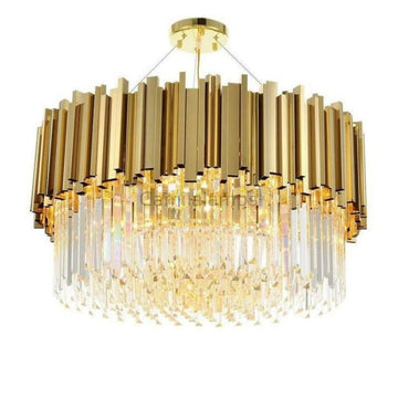 Bourbons Charles Crystal Round Chandelier - Camilalamps - BCCRC6 - 66