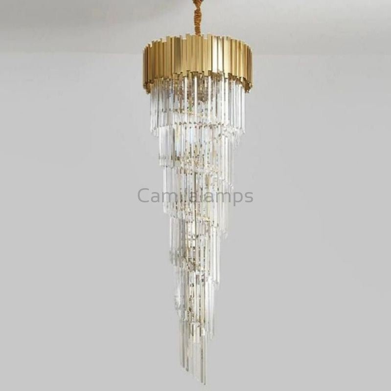 Bourbons Louis 2 - Story Crystal Round Chandelier - Camilalamps - BLSCRC - 11