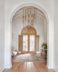 Brass Glass Drop Chandelier - Camilalamps - VKC5 - 240410 - 1