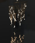Brass Glass Drop Chandelier - Camilalamps - VKC5-1240410-11