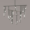 Brass Glass Drop Chandelier - Camilalamps - VKC5-1240410-12