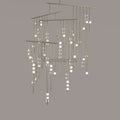 Brass Glass Drop Chandelier - Camilalamps - VKC5-1240410-19