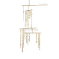 Brass Glass Drop Chandelier - Camilalamps - VKC5-1240410-17