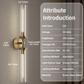 Brass Wall Sconces Set of 2, Double Lights 30