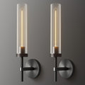 Brass Wall Sconces Set of 2, Double Lights 30