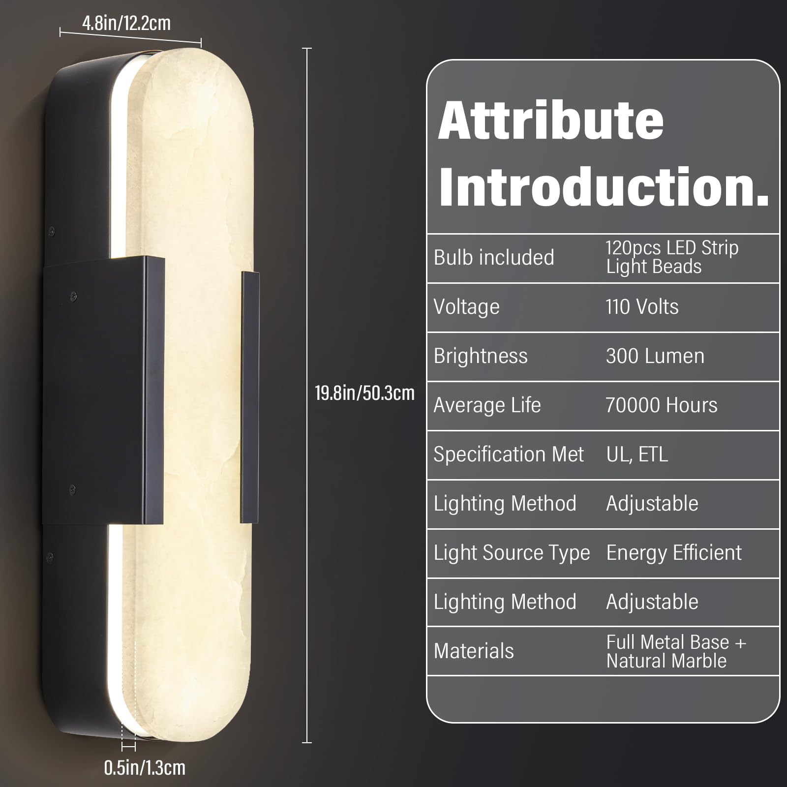 Brass Wall Sconces Set of Two, Natural Alabaster Wall Light,Gold Vanity Light Fixtures for Bathroom,Bedside Wall Lamp Perfect for Bedroom, Hallway, Living Room Kitchen(Gift LED) - Camilalamps - B0DWZP1YHS