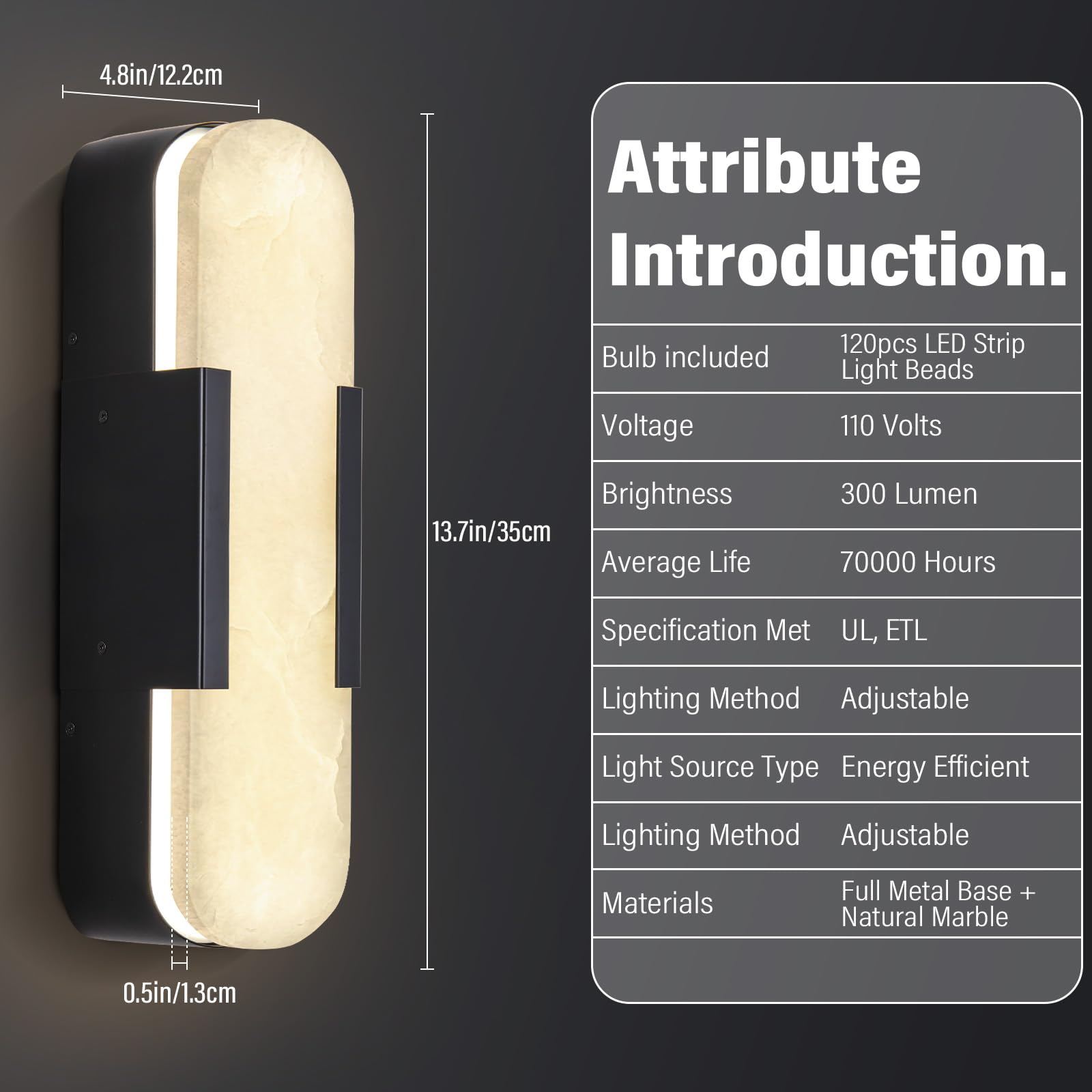 Brass Wall Sconces Set of Two, Natural Alabaster Wall Light,Gold Vanity Light Fixtures for Bathroom,Bedside Wall Lamp Perfect for Bedroom, Hallway, Living Room Kitchen(Gift LED) - Camilalamps - B0DWZP1YHS