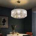 Brendra Alabaster 2 - Tier Round Chandelier - Camilalamps - BRa-11