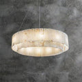 Brendra Alabaster 2 - Tier Round Chandelier - Camilalamps - BRA - 1