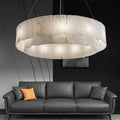 Brendra Alabaster 2 - Tier Round Chandelier - Camilalamps - BRA - 1
