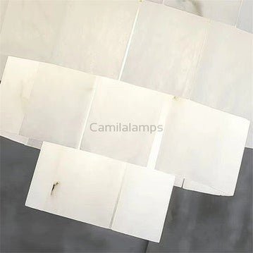 Brendra Classic marble Multi - Layer Round chandelier 31" - Camilalamps - BENDR-11