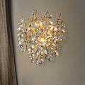 Bryce Modern Round Gold Clear Crystal Wall Sconce - Camilalamps - CAM1425 - 1