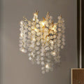 Bryce Modern Round Gold Clear Crystal Wall Sconce - Camilalamps - CAM1432 - 1