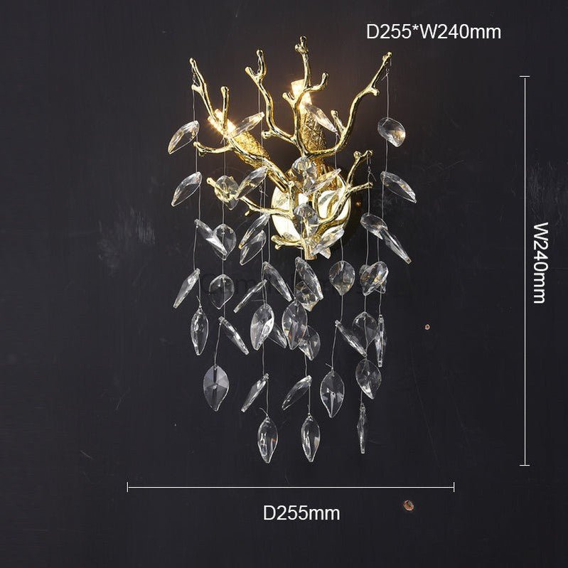 Bryce Modern Stylish Clear Crystal Wall Sconce - Camilalamps - CAM1419 - 1