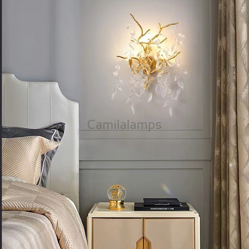 Bryce Modern Stylish Clear Crystal Wall Sconce - Camilalamps - CAM1419 - 1