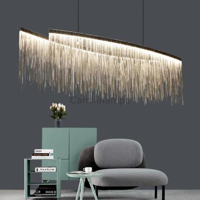 Bunny Aluminum Chain Tassel Chandelier - Camilalamps - CA - A - 038