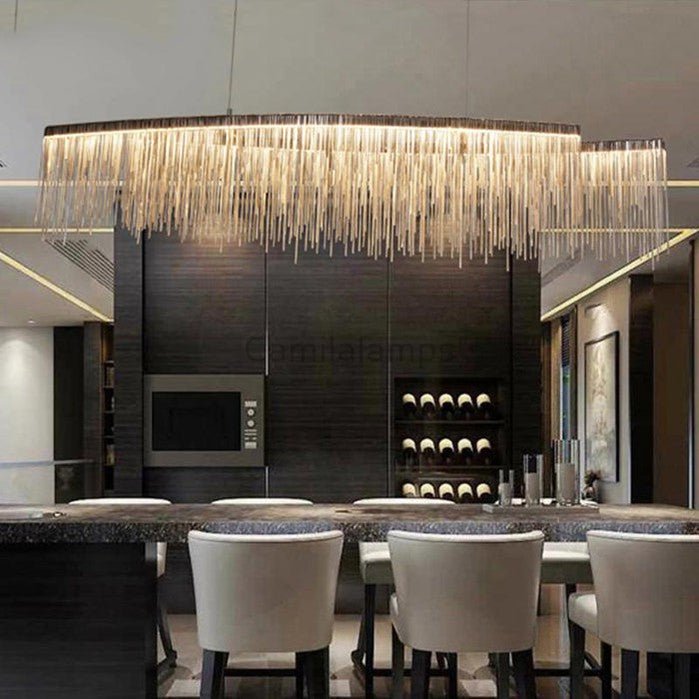 Bunny Aluminum Chain Tassel Chandelier - Camilalamps - CA - A - 038