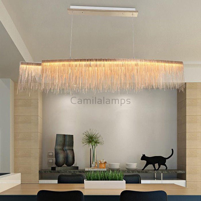 Bunny Aluminum Chain Tassel Chandelier - Camilalamps - CA - A - 039