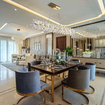 Nadia Linear Crystal Chandelier