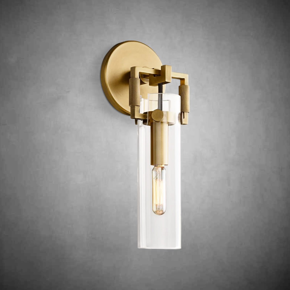 Machine Glass Cylinder Wall Sconce - Camilalamps - CAARHWS - 2561165