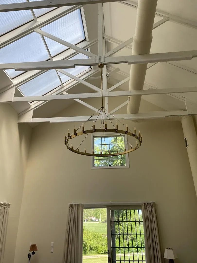 Coviro Vintage Filament Round Chandelier 26"/38"/50"/73" - Camilalamps - CA-h-19214