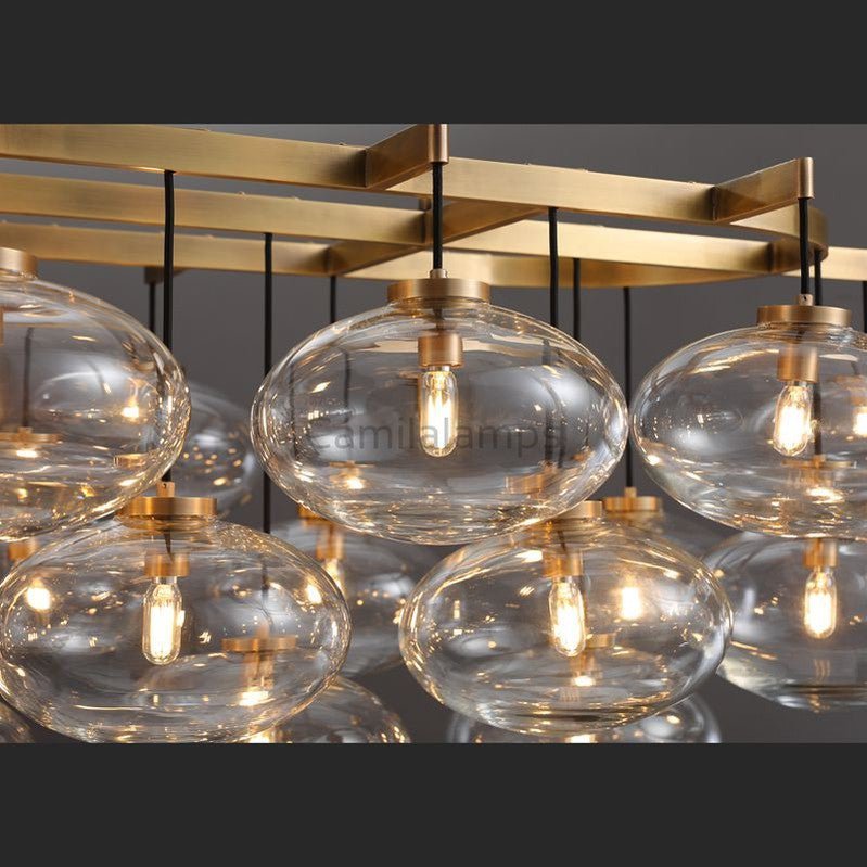 Cabrlet Linear Chandelier 72" - Camilalamps - Ca-1SE2023-1C1070