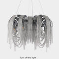 Cadena Aluminum Chain Tassel Chandelier - Camilalamps - 1138-11