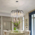 Cadena Aluminum Chain Tassel Chandelier - Camilalamps - 1138-11