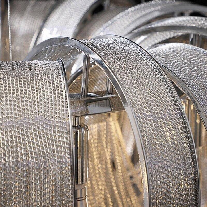 Cadena Aluminum Chain Tassel Chandelier - Camilalamps - 1138-11