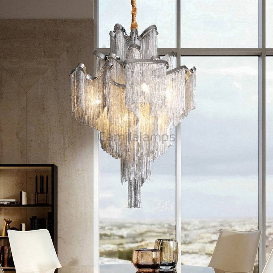 Cadena French Empire Chain Tassel Chandelier - Camilalamps - 20463946 - 9 - lights - dia50c - 3