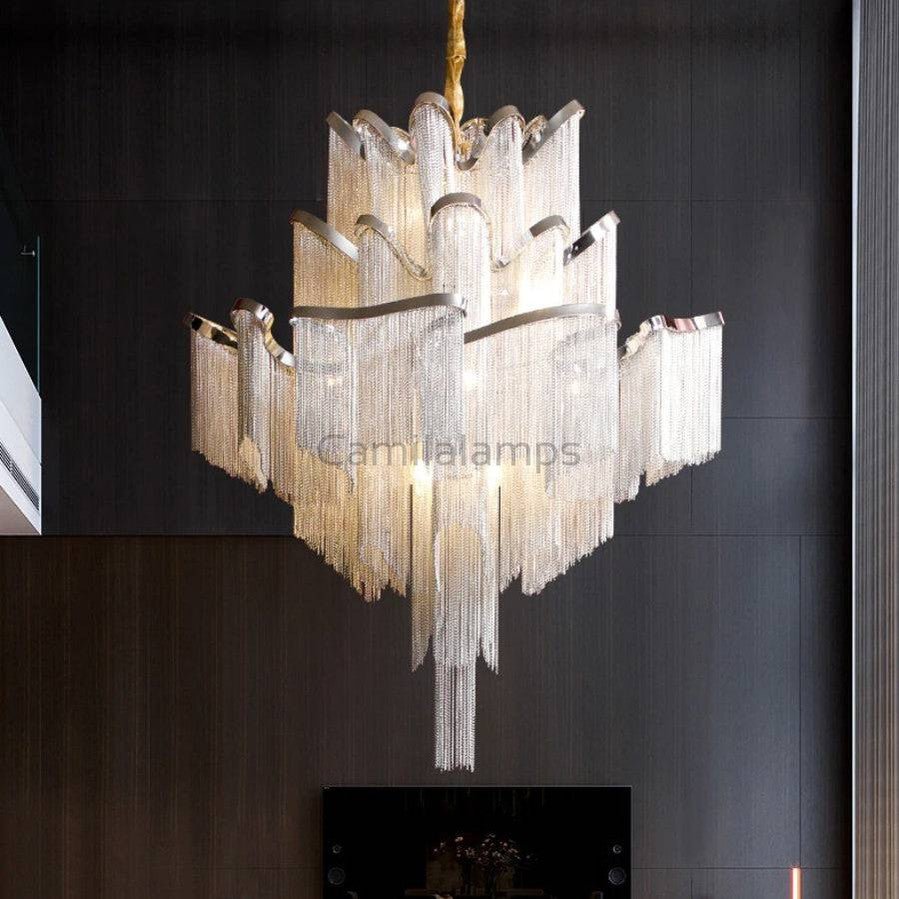 Cadena French Empire Chain Tassel Chandelier - Camilalamps - 20463946 - 9 - lights - dia50c - 3