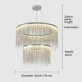 Cadena Two - Tier Chain Tassel Chandelier - Camilalamps - CAAA - 1Z0010