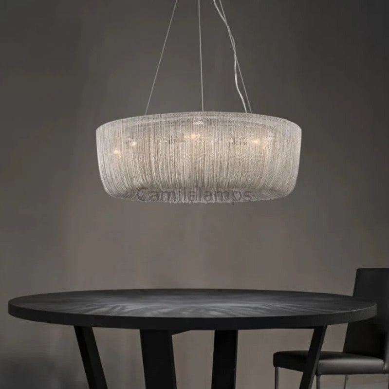 Cadenas Aluminum Chain Tassel Chandelier - Camilalamps - OL - AL1122 - C1948