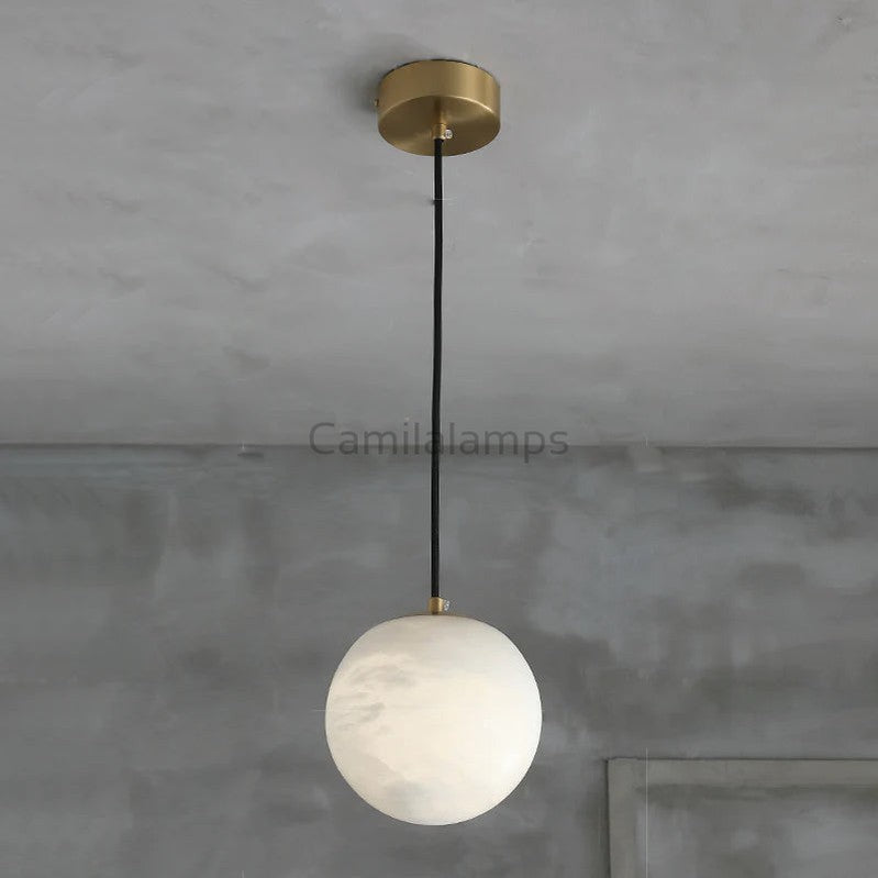 Caius Alabaster Ball Pendant Light - Camilalamps - CAM - 2265